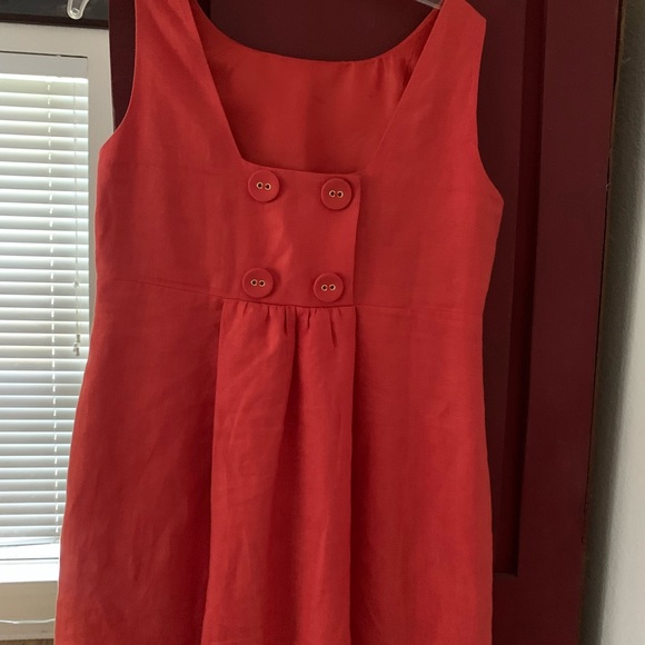 Love this dress!! Coral buttons in back side zipper. - Picture 2 of 5